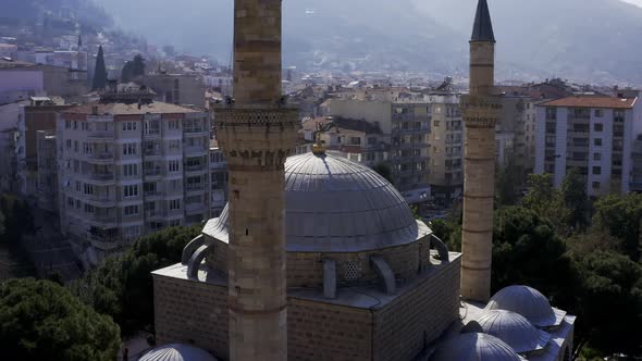 Mosque And City Aerial View 9