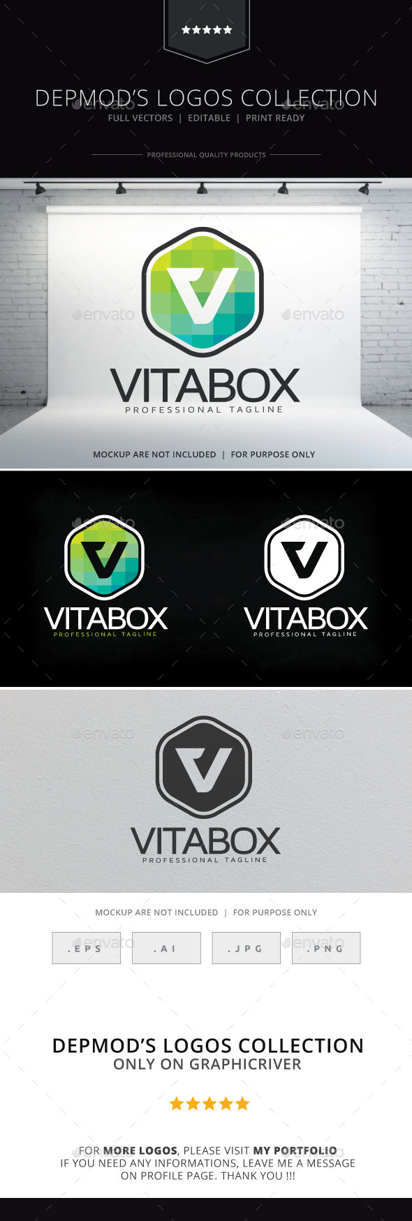 VitaBox Logo - Letters Logo Templates