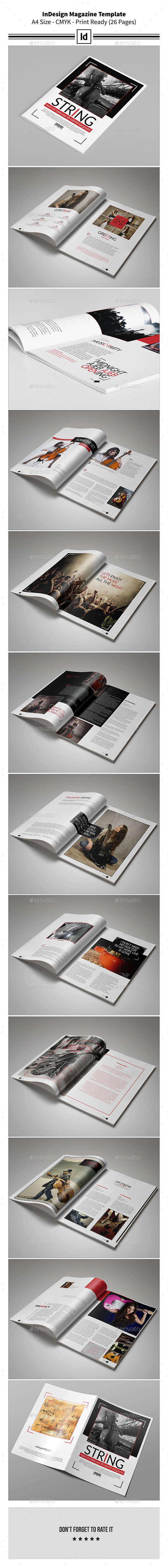 InDesign Magazine Template - Magazines Print Templates