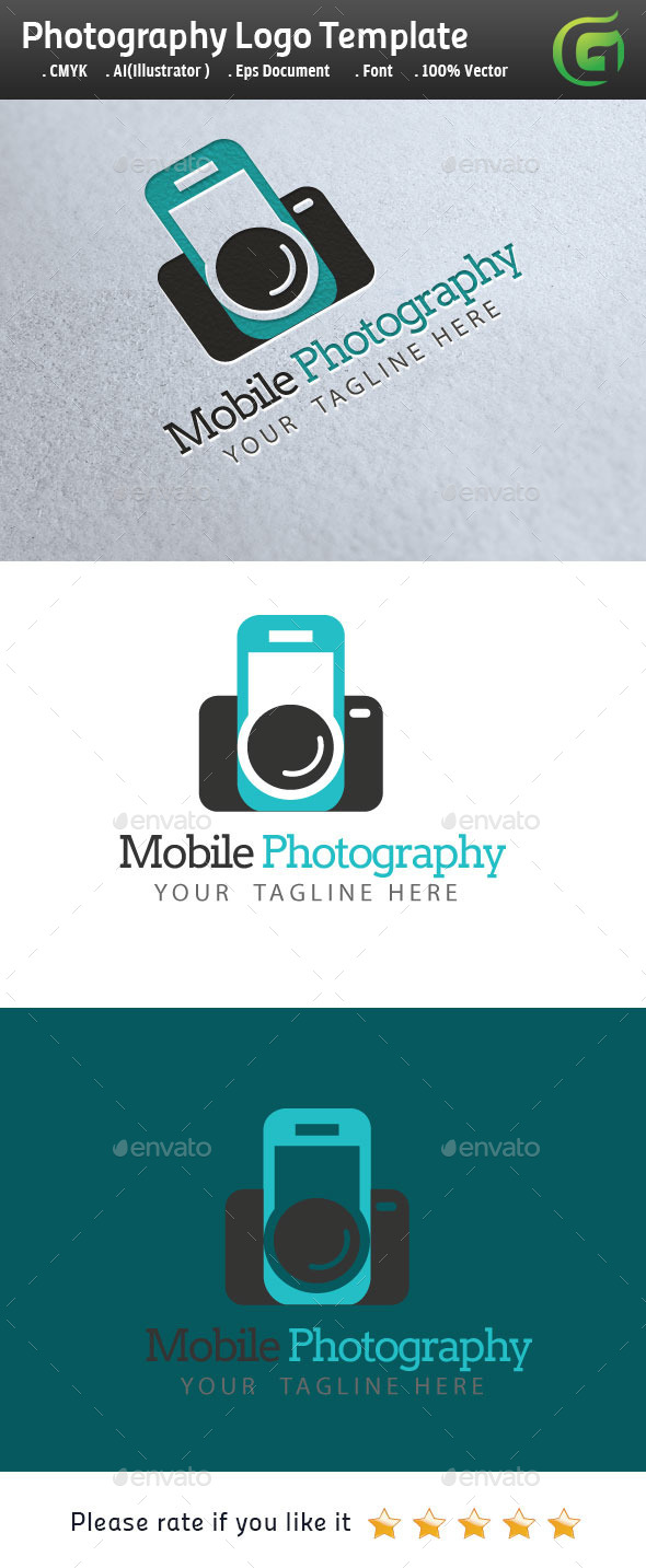 Mobile Photography - Symbols Logo Templates