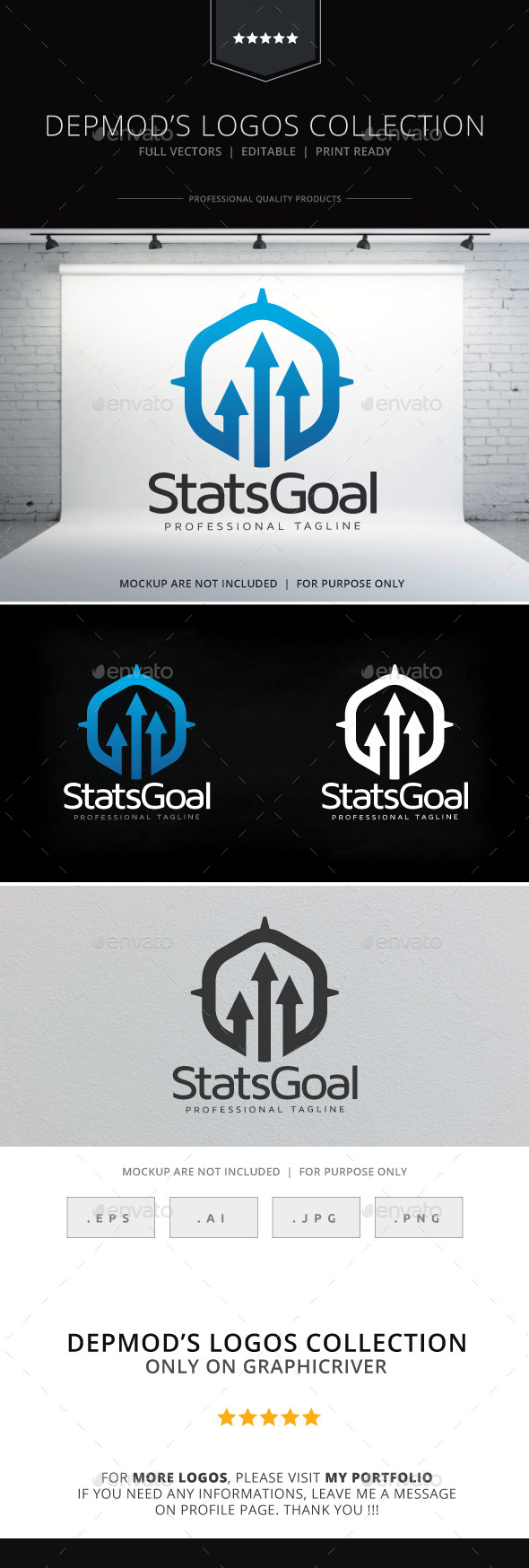 Stats Goal Logo - Symbols Logo Templates