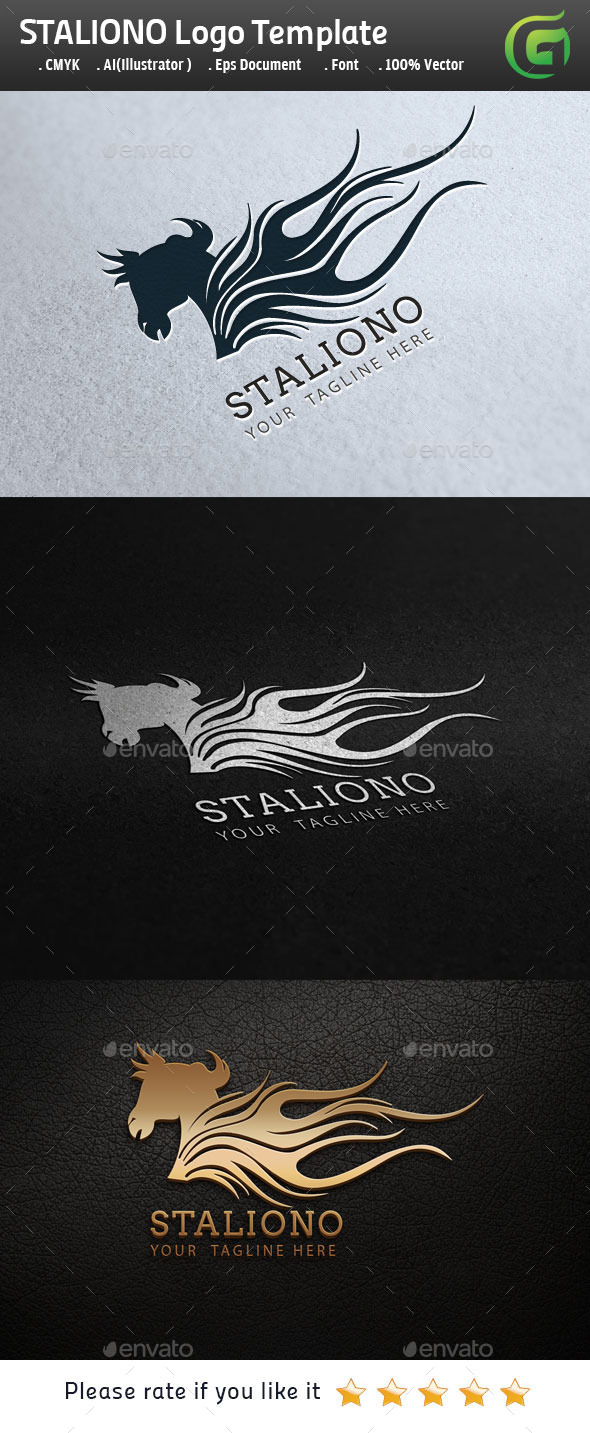 Staliono Horse Logo - Animals Logo Templates