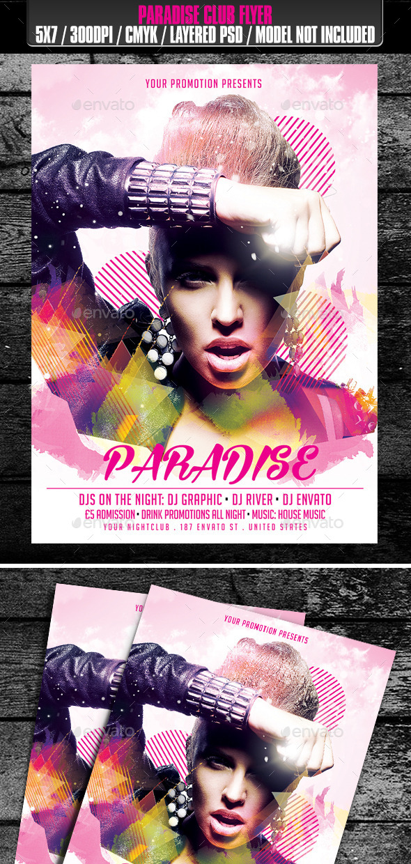 Paradise Club Flyer - Clubs & Parties Events