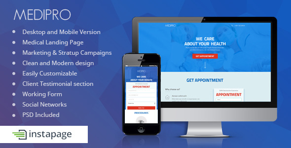 Medipro - Medical Instapage Landing Page - Instapage Marketing