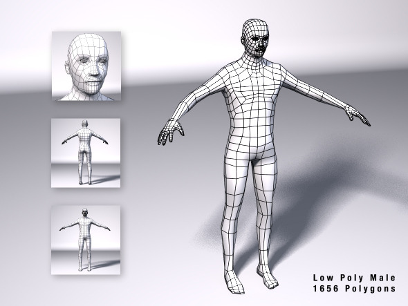 Low Poly Male - 3Docean 9799570