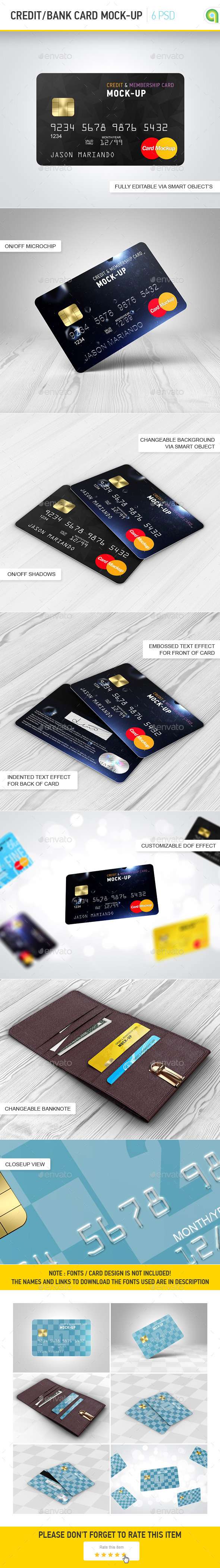 Credit / Bank Card Mock-Up - Miscellaneous Print