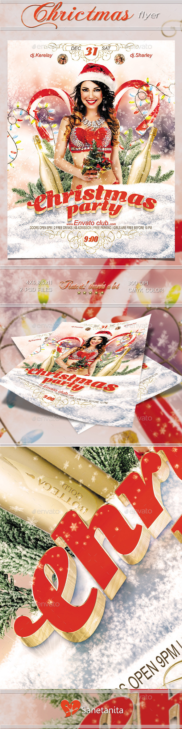 Christmas Party Flyer 2 - Holidays Events