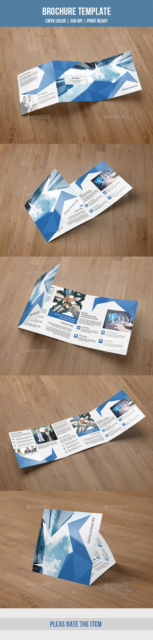 Abstract Square Trifold Brochure-V54 - Corporate Brochures