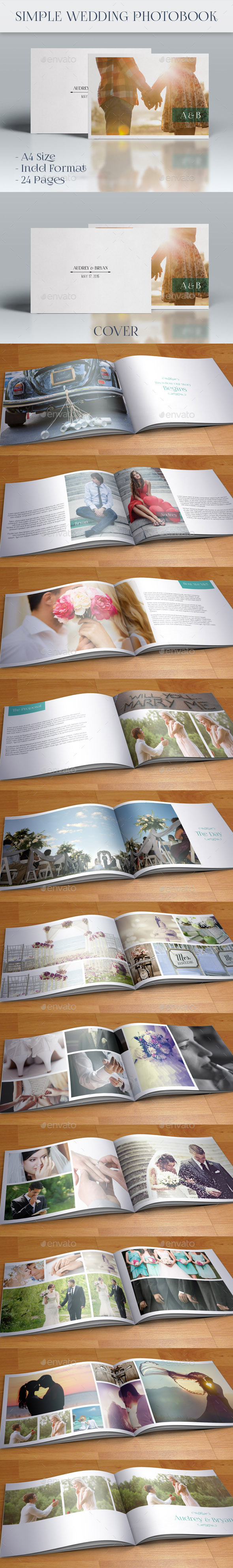 Simple Wedding Photobook - Photo Albums Print Templates