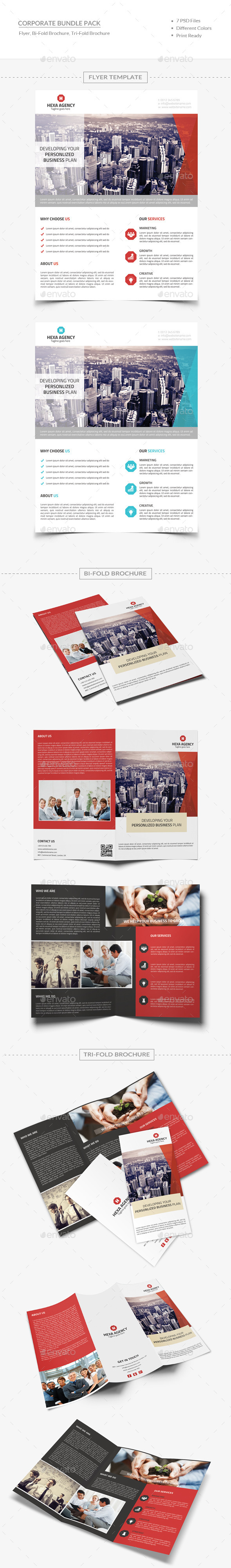 Business Bundle - Brochures Print Templates