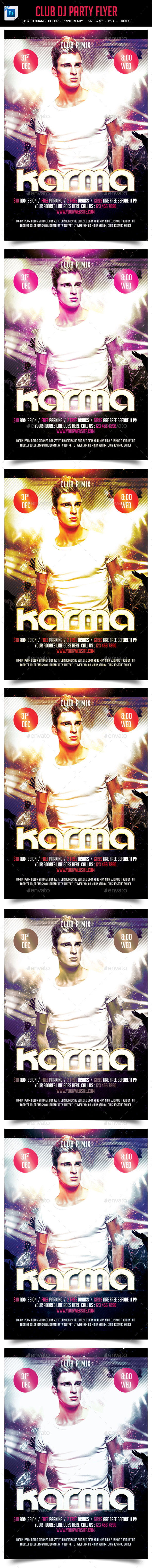 DJ Flyer PSD Template - Clubs & Parties Events