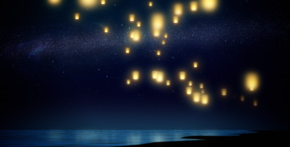 night sky lanterns