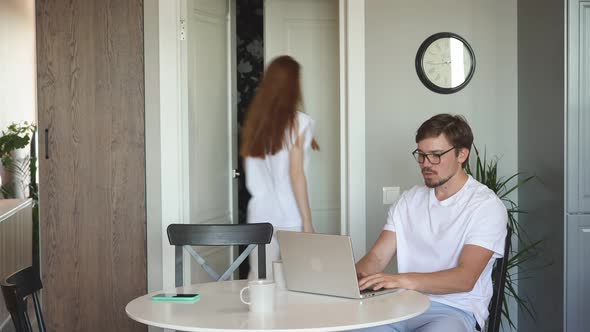 Charming Woman Ask Advice of Her Husband alt