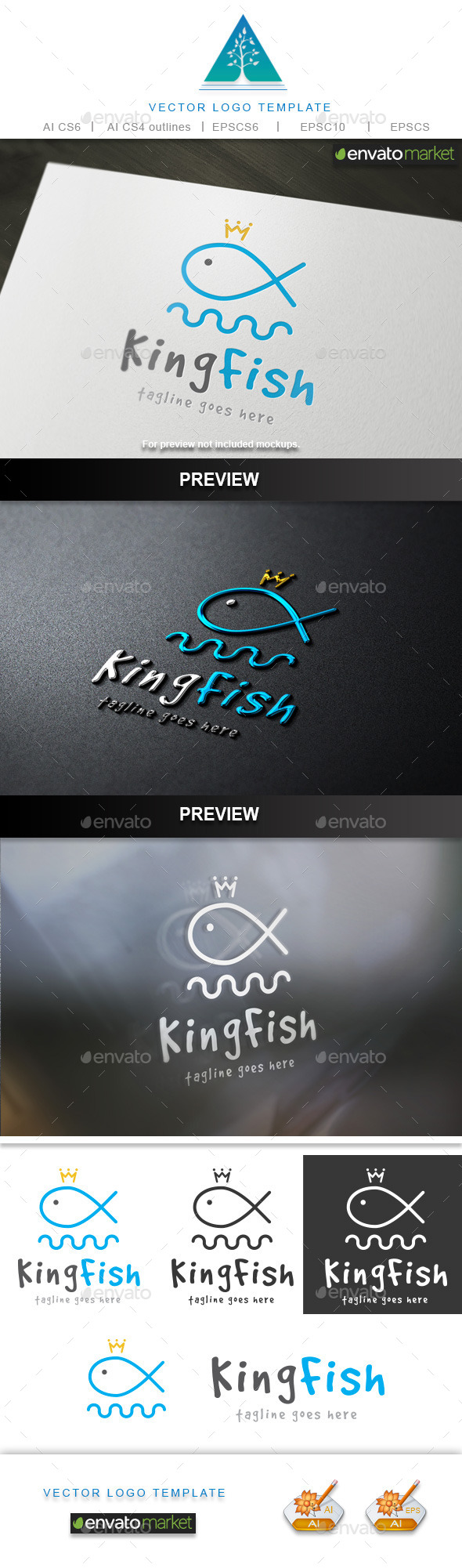 Kingfish Logo - Crests Logo Templates