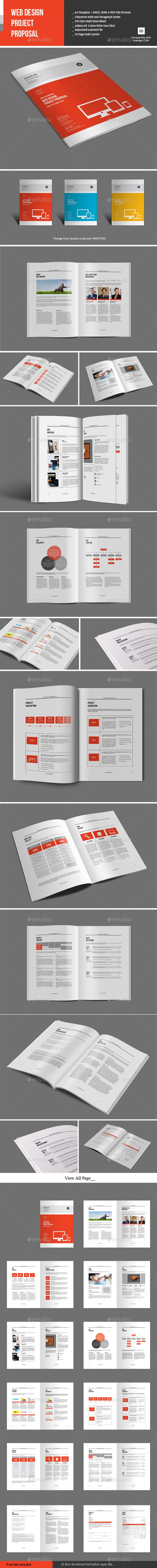 Web Design Project Proposal - Proposals & Invoices Stationery