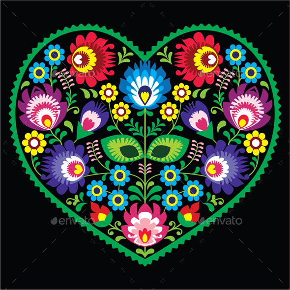 Folk Art - Valentines Seasons/Holidays