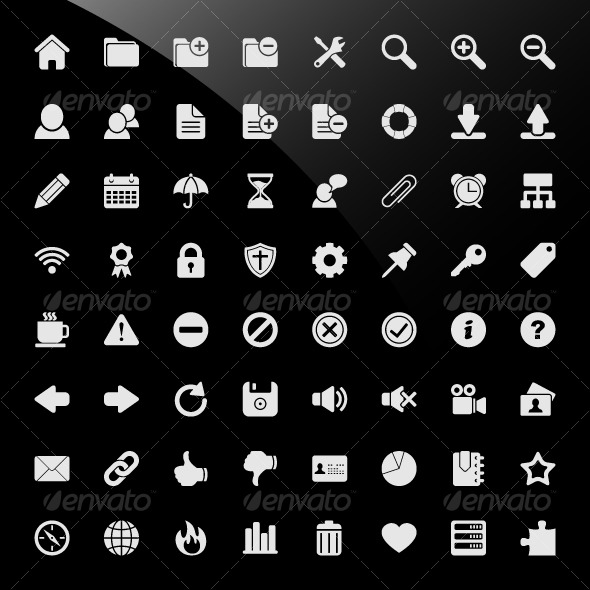 CMS Content Management System Web Icons - Web Elements