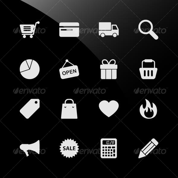 Ecommerce Shopping Web Icons - Web Elements