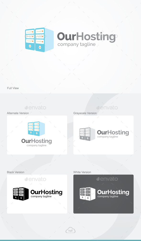 Our Hosting Logo Template - Objects Logo Templates