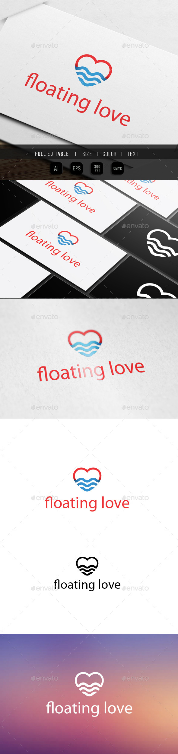 Sea Love Logo - Nature Logo Templates