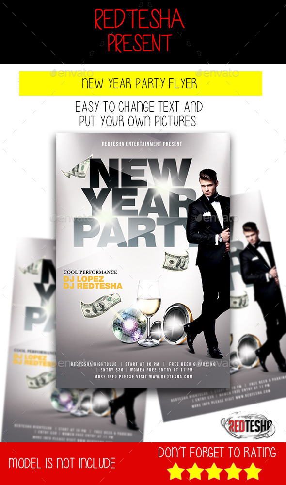New Year Party Flyer - Holidays Events