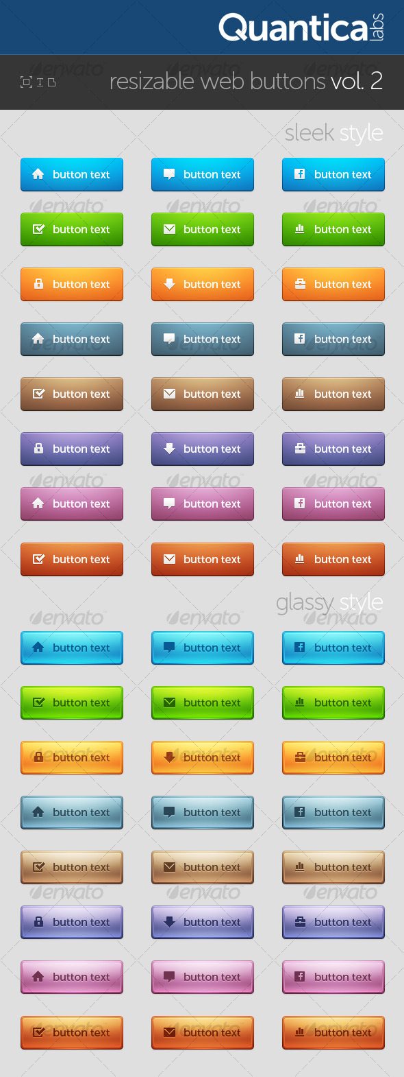 Resizable Web Buttons #2 - Buttons Web Elements