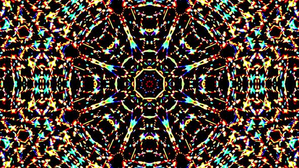Bright abstract light flickering streaks set full color, kaleidoscope alt