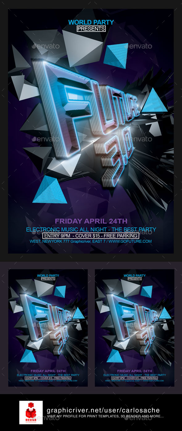 Future 3.0 / Flyer Template - Flyers Print Templates