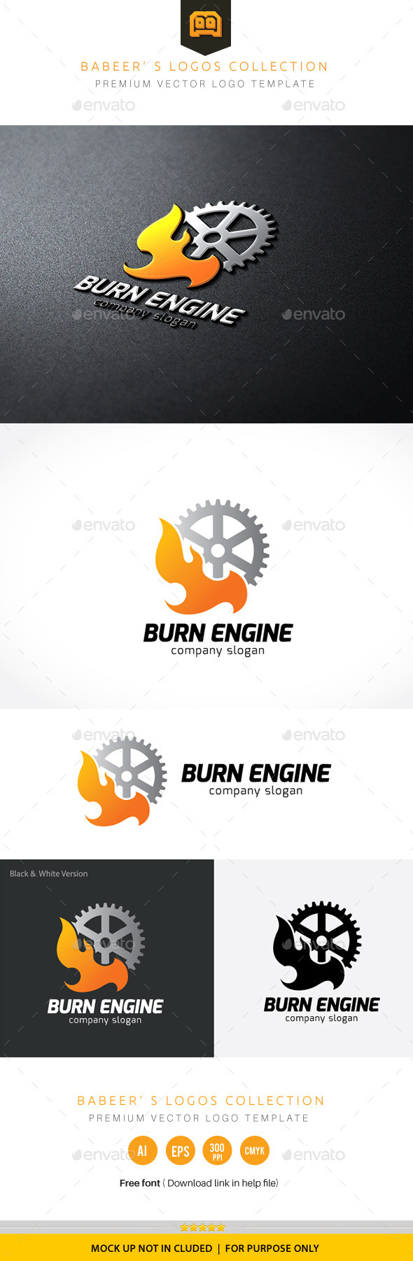 Burn Engine - Objects Logo Templates