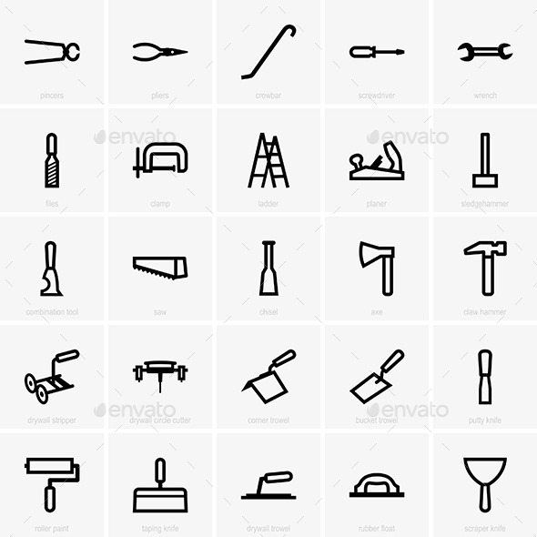 Home Repair Tools - Decorative Symbols Decorative