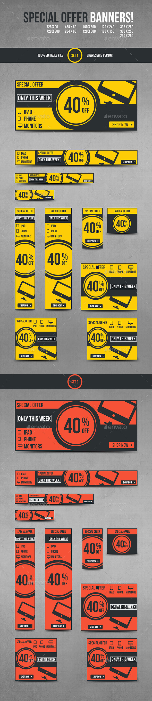 Special Offer Banners - Banners & Ads Web Elements