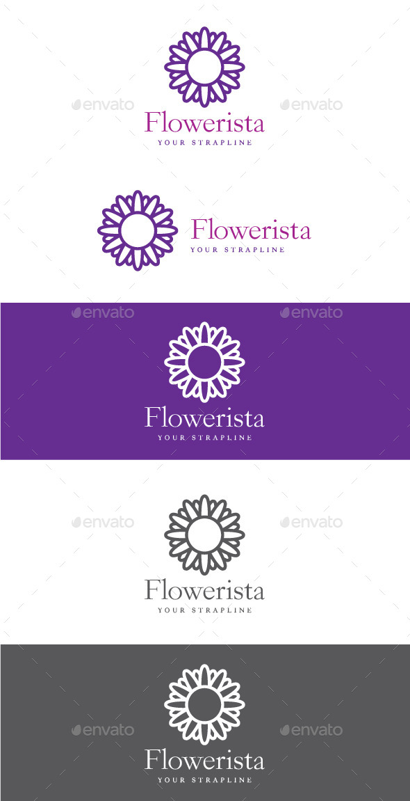 Flowerista Logo - Nature Logo Templates