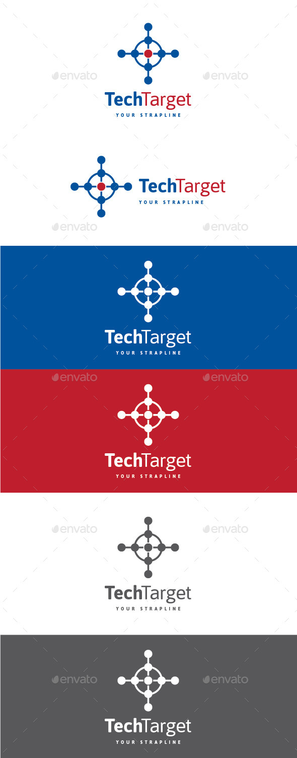 Tech Target Logo - Symbols Logo Templates