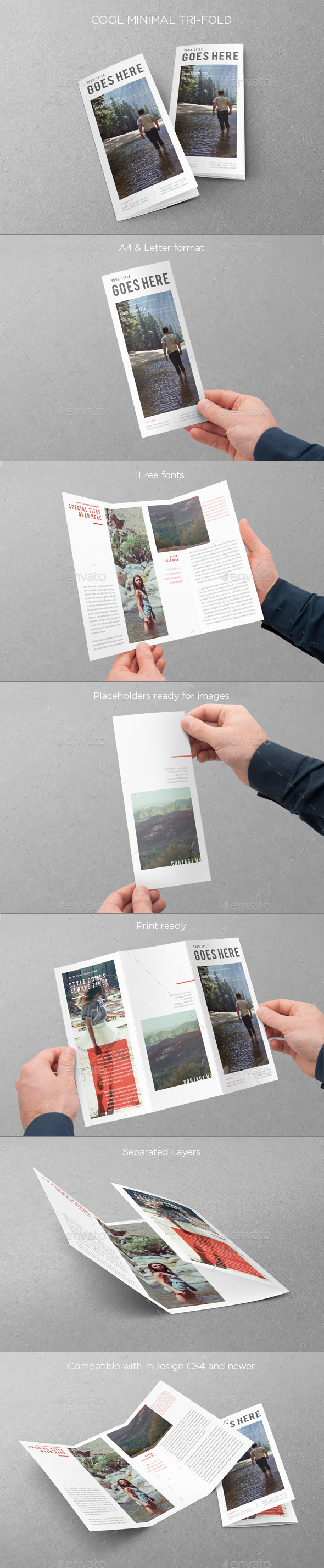 Cool Minimal Trifold - Brochures Print Templates
