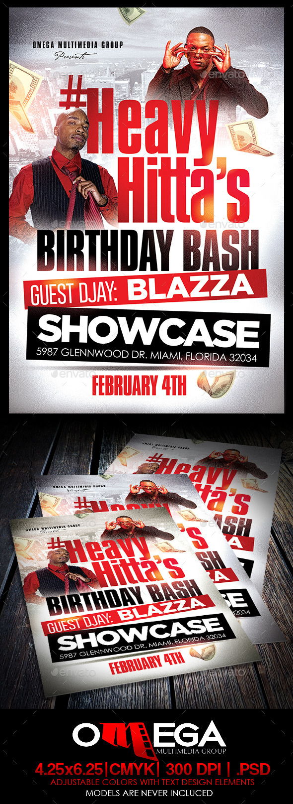 Heavy Hittas Birthday - Events Flyers