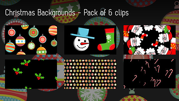 Christmas Backgrounds - Pack Of 6