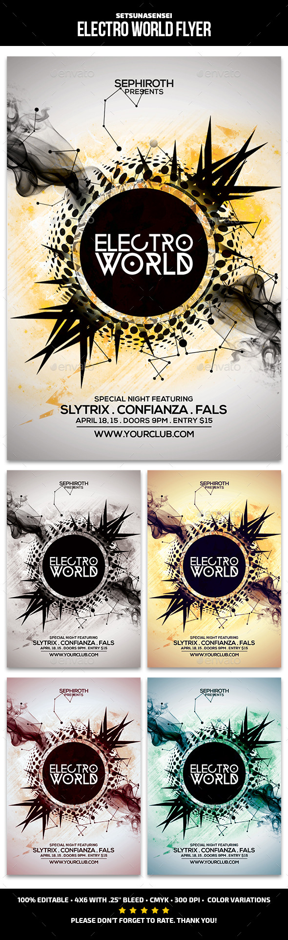 Electro World Flyer - Clubs & Parties Events