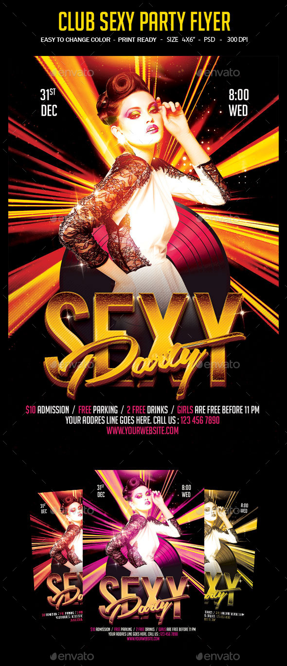 Sexy Party Flyer - Clubs & Parties Events
