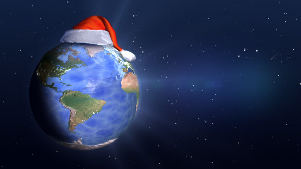 Christmas Earth Background