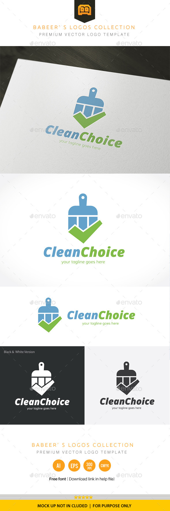 Clean Choice - Buildings Logo Templates
