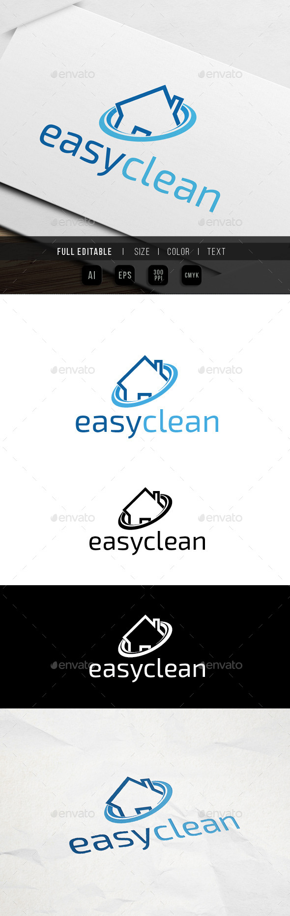 Cleaning Service - Buildings Logo Templates