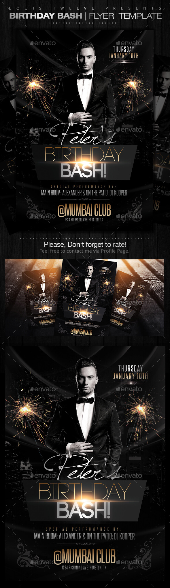 Birthday Bash Flyer Template - Clubs & Parties Events