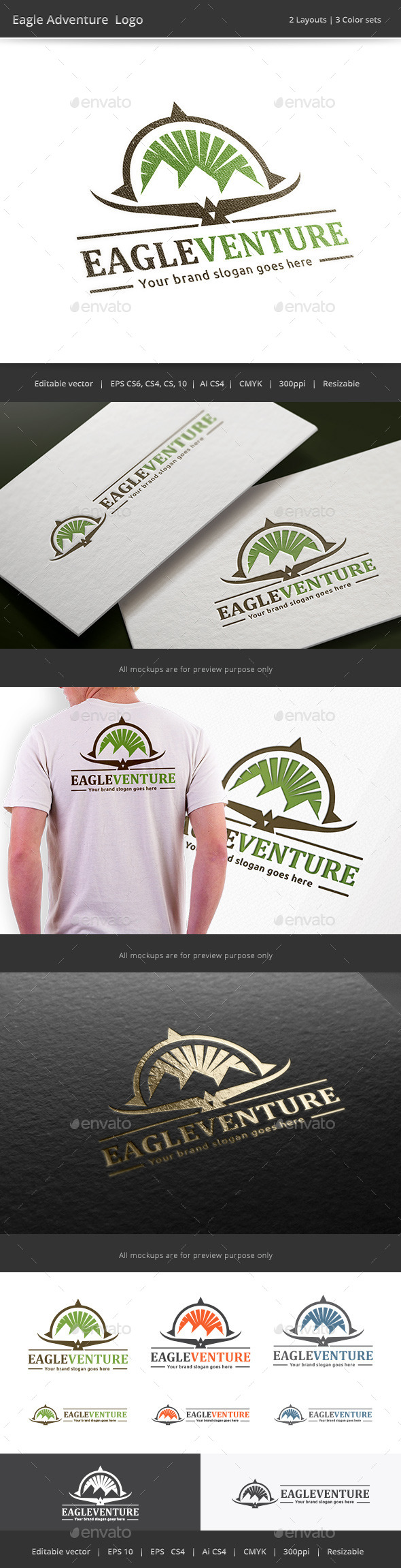 Eagle Adventure Logo - Vector Abstract