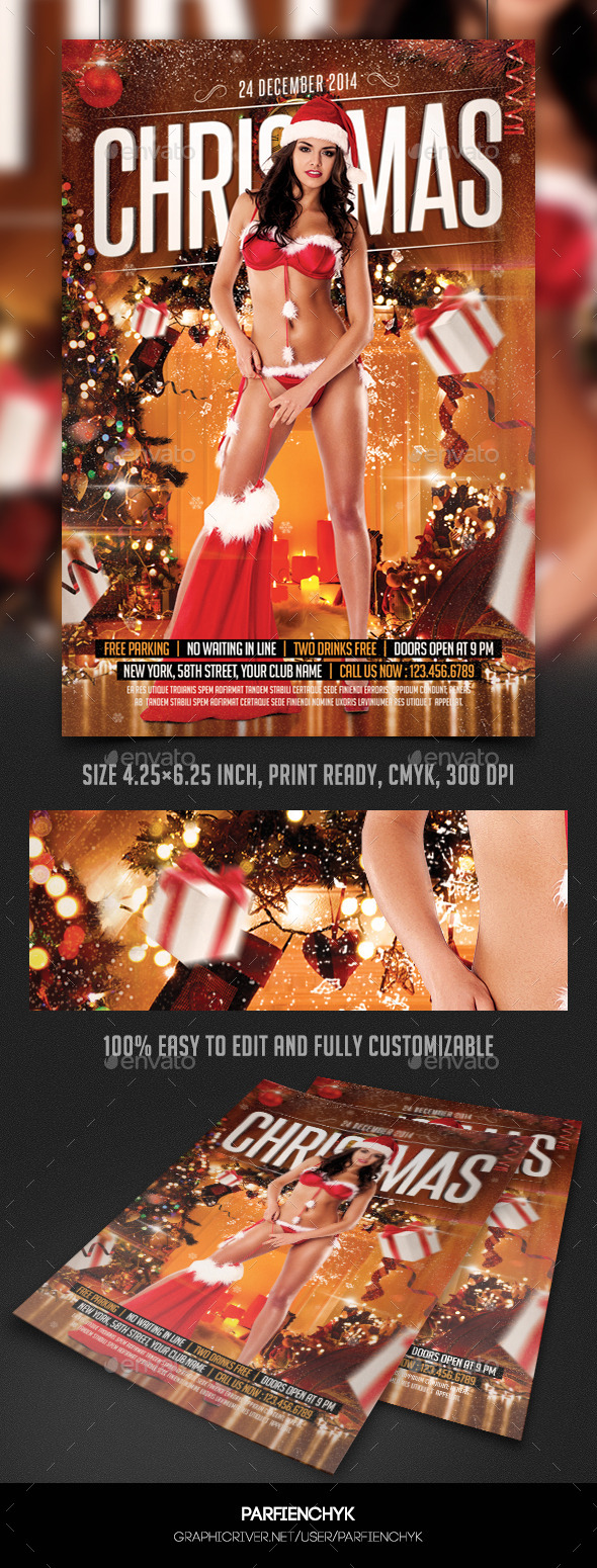 Christmas Party Flyer Template - Clubs & Parties Events