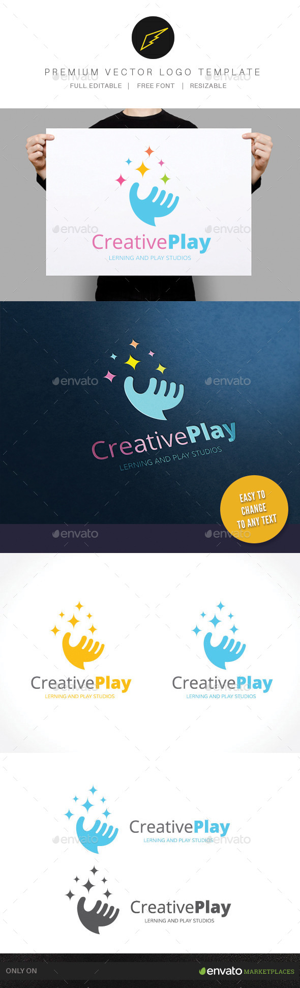 Creative Play - Humans Logo Templates