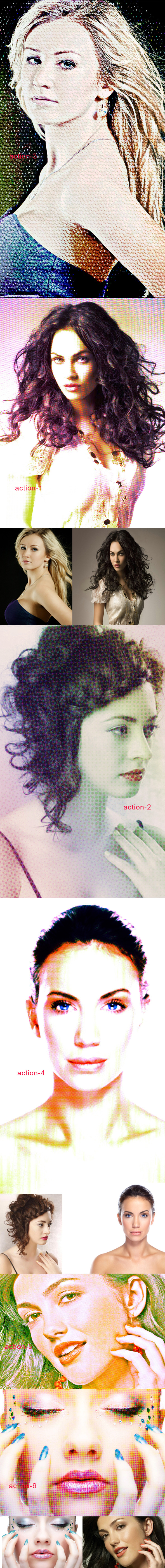 Color Halftone Action - Photo Effects Actions