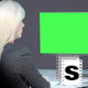 Female Working With Green Screen - VideoHive Item for Sale