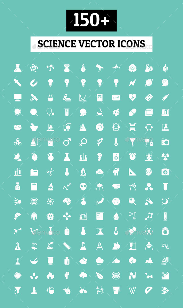 150+ Science Vector Icons - Technology Icons