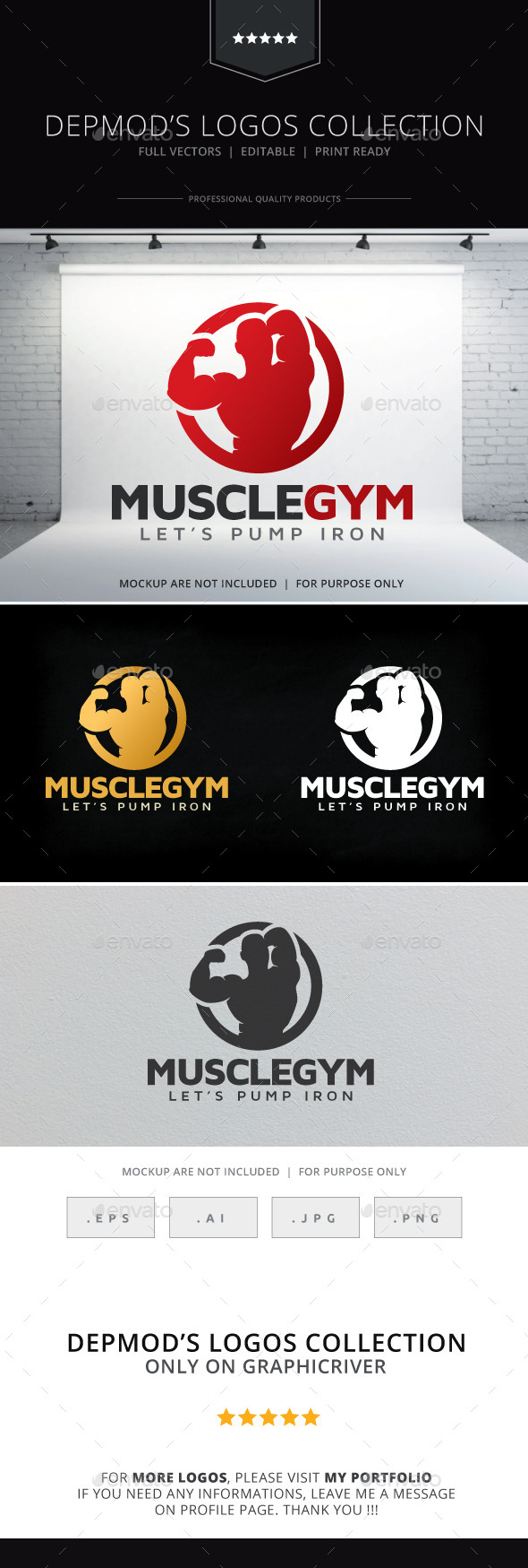 Muscle Gym Logo