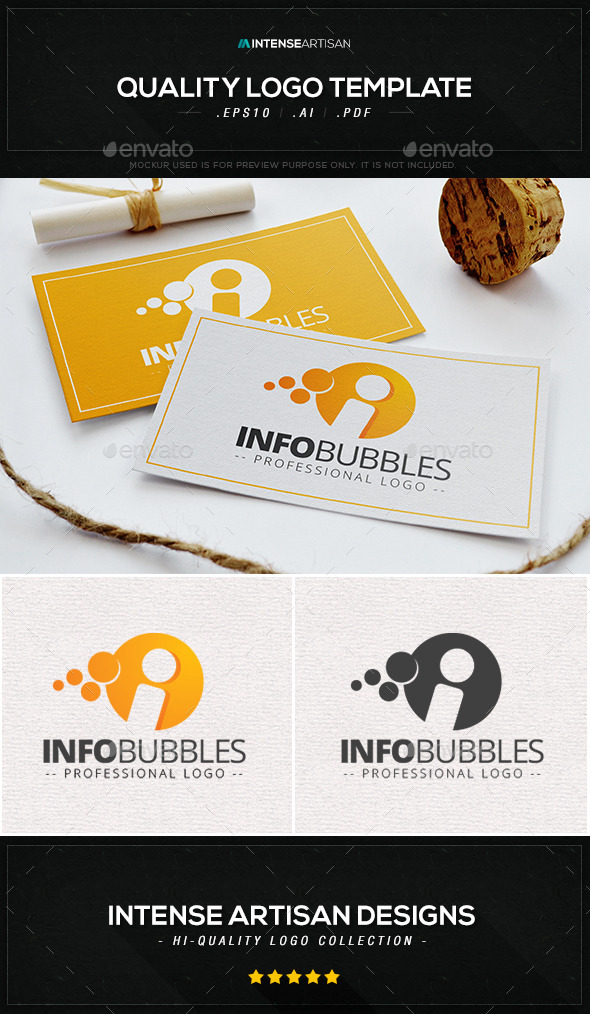 Info Bubbles Logo Template - Letters Logo Templates